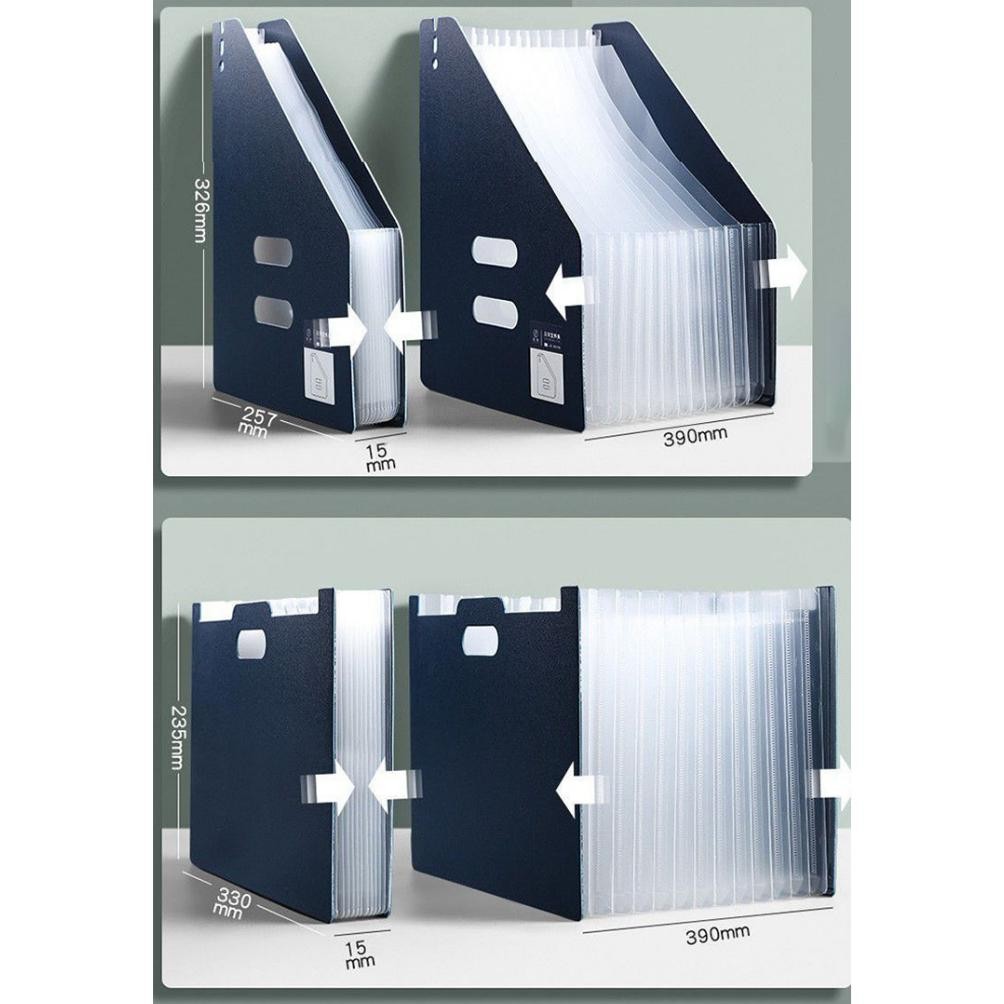 

gd-12 Rhaast Tempat file Standing A4 File folder document bag/ Tas dokumen file 13 sekat Original