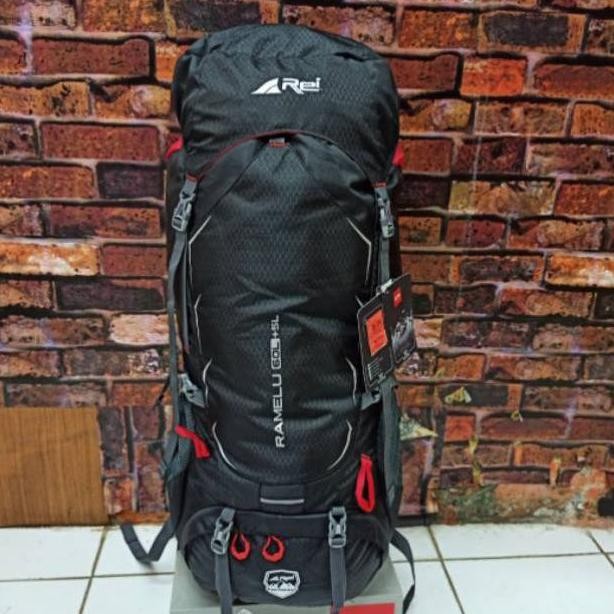 OP Tas Carrier Rei Ramelu 60+5L Tas Ransel Rei Tas Gunung Rei Ramelu 65L TERLARIS