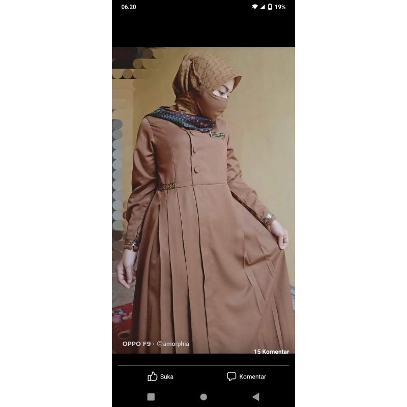 Baju Muslim Wanita // GAMIS PNS/TOYOBO/SERAGAM PNS/ASN warna khaki/Bisa bumil/seragam kerja/gamis