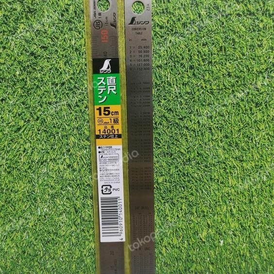

Shinwa 14001 Straight Scale Stainless Steel 150Mm 15Cm Ggaris Besi