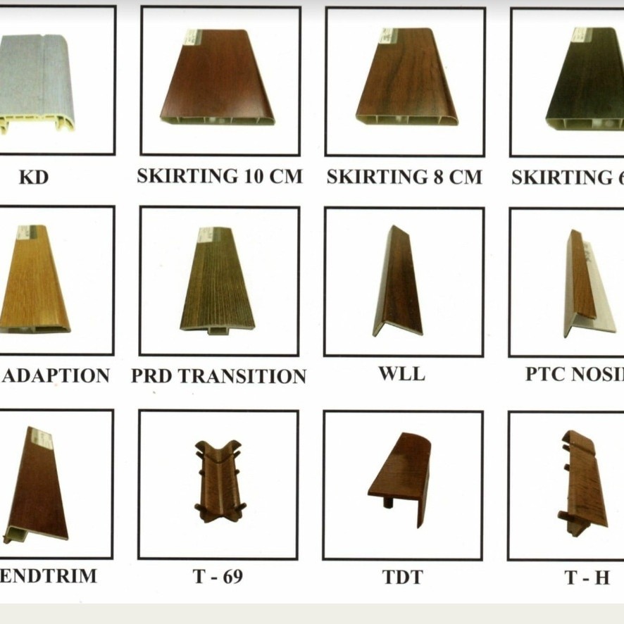 Accessories Parket Vinyl PVC Plint List Siku Ending PVC