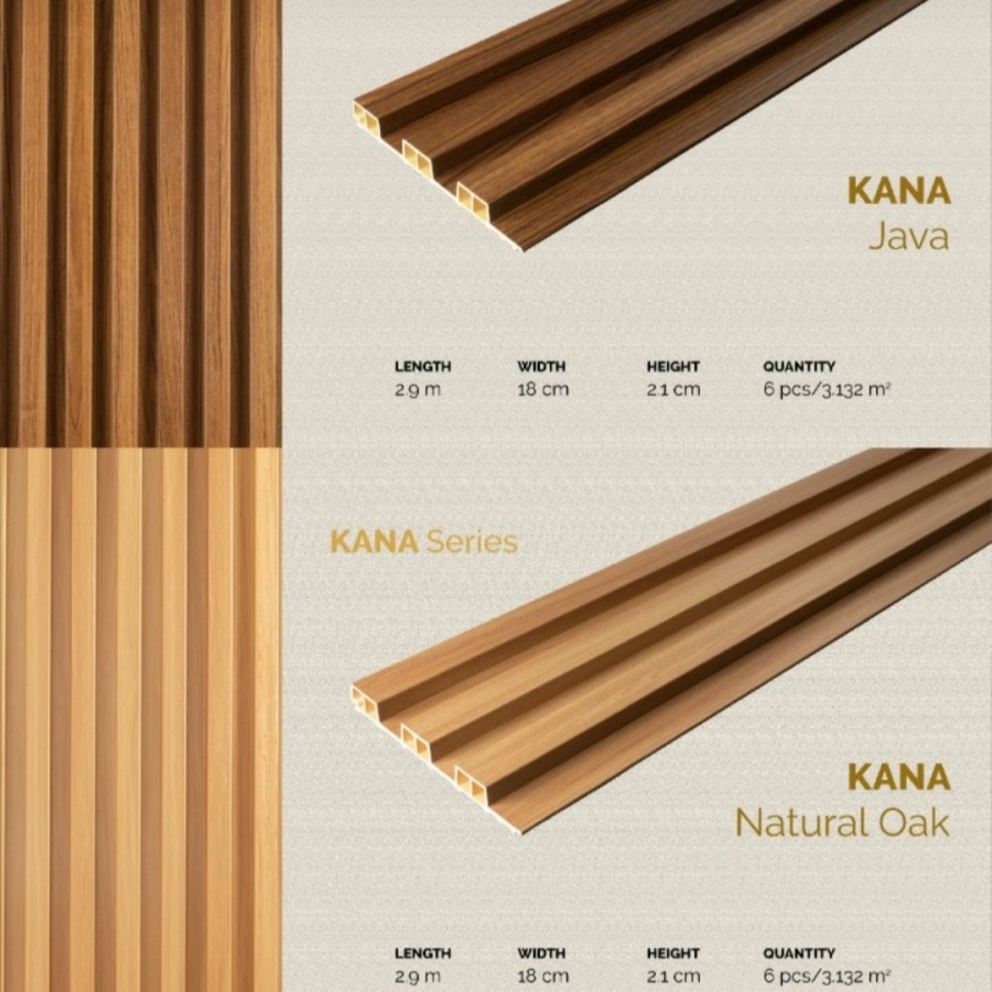 Kisi kisi WPC wall panel Gaia - Kana