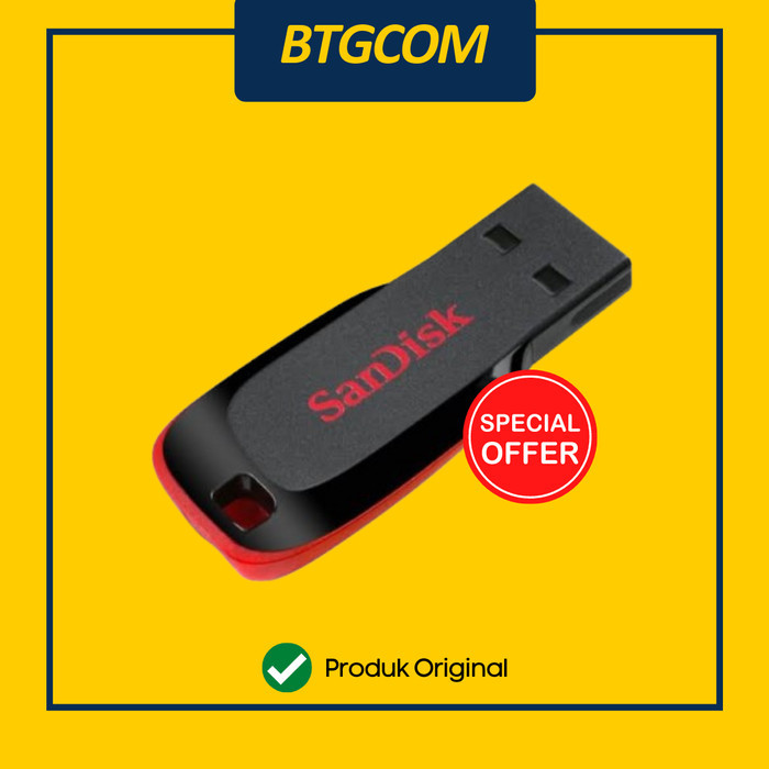 SANDISK CRUZER BLADE 32GB USB 2.0 MURAH FLASHDISK FD ORIGINAL ORI CZ50