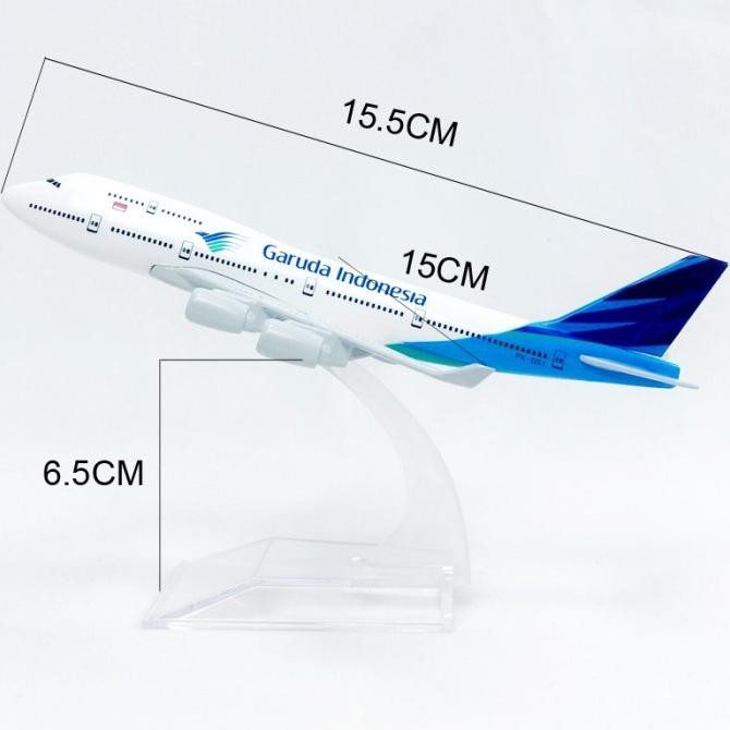 Garuda Indonesia B747 Miniatur Diecast Pesawat Terbang Boeing 747