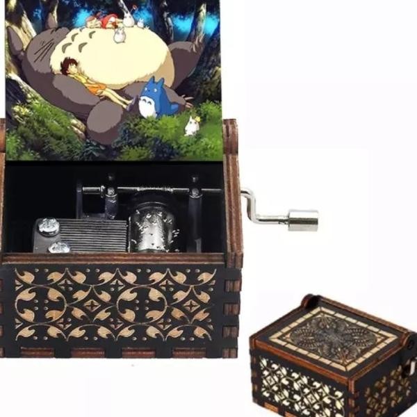 Kotak Musik Totoro Wooden Music Box