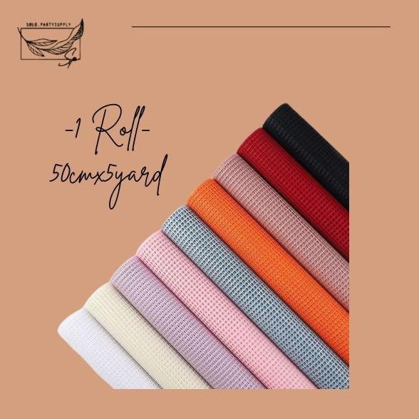 

jy-6 (SW) TERLARIS FLOWER MESH KOREAN SQUARE NET Korean Jaring2 Net Roll JARING BESAR POLYNET Spider Mesh Roll UNTUK Buket wedding/wisuda Viral