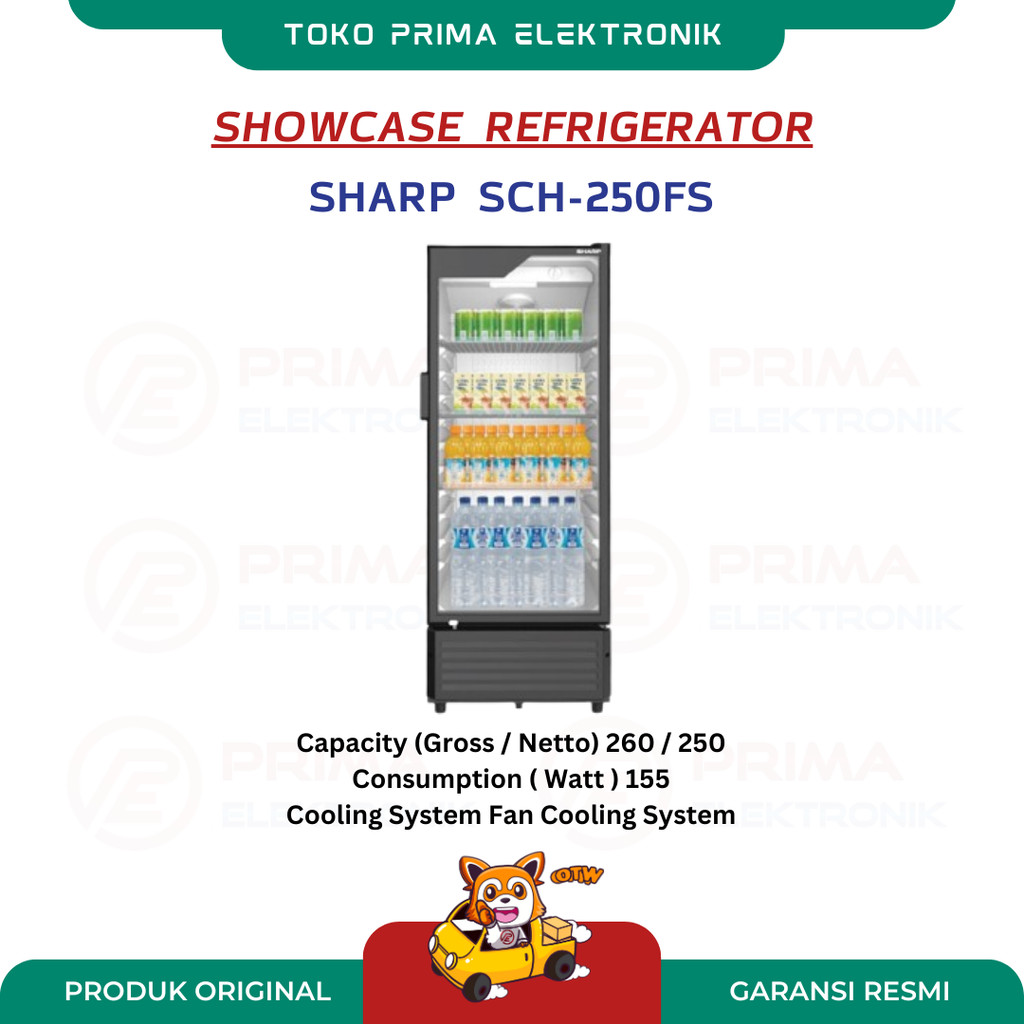SHARP SHOWCASE REFRIGERATOR SCH-250FS