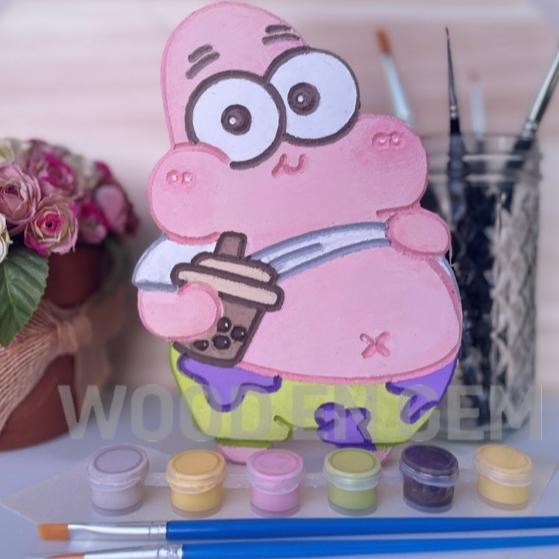 

Or42 DIY Wood Character Painting Kit Mewarnai Melukis Kayu Karakter Mainan Edukatif Anak Hampers Souvenir Spongebob | Woodengem Berkualitas