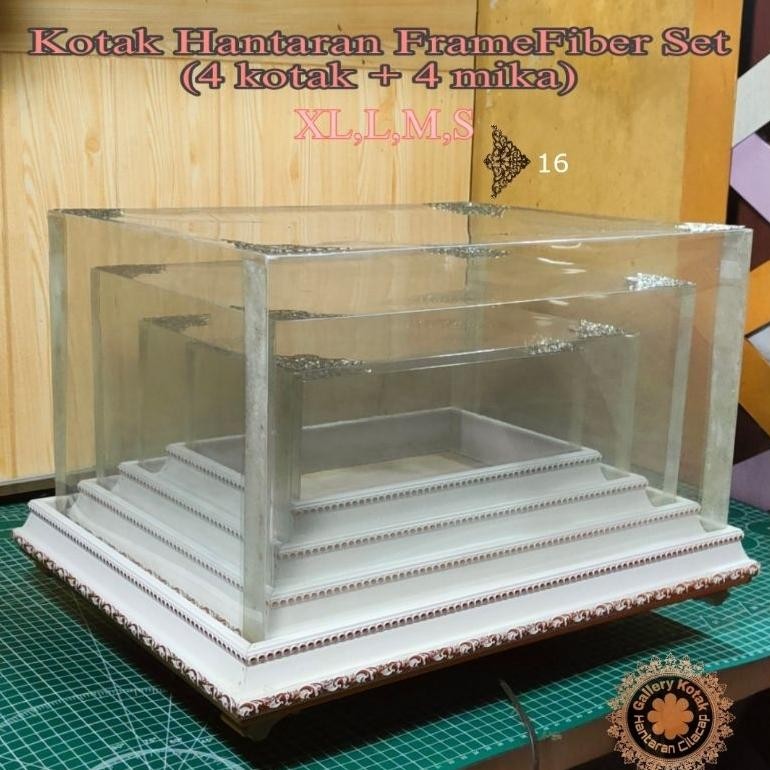 

ew-98 Box Hantaran Fiberframe set isi 4 Premium