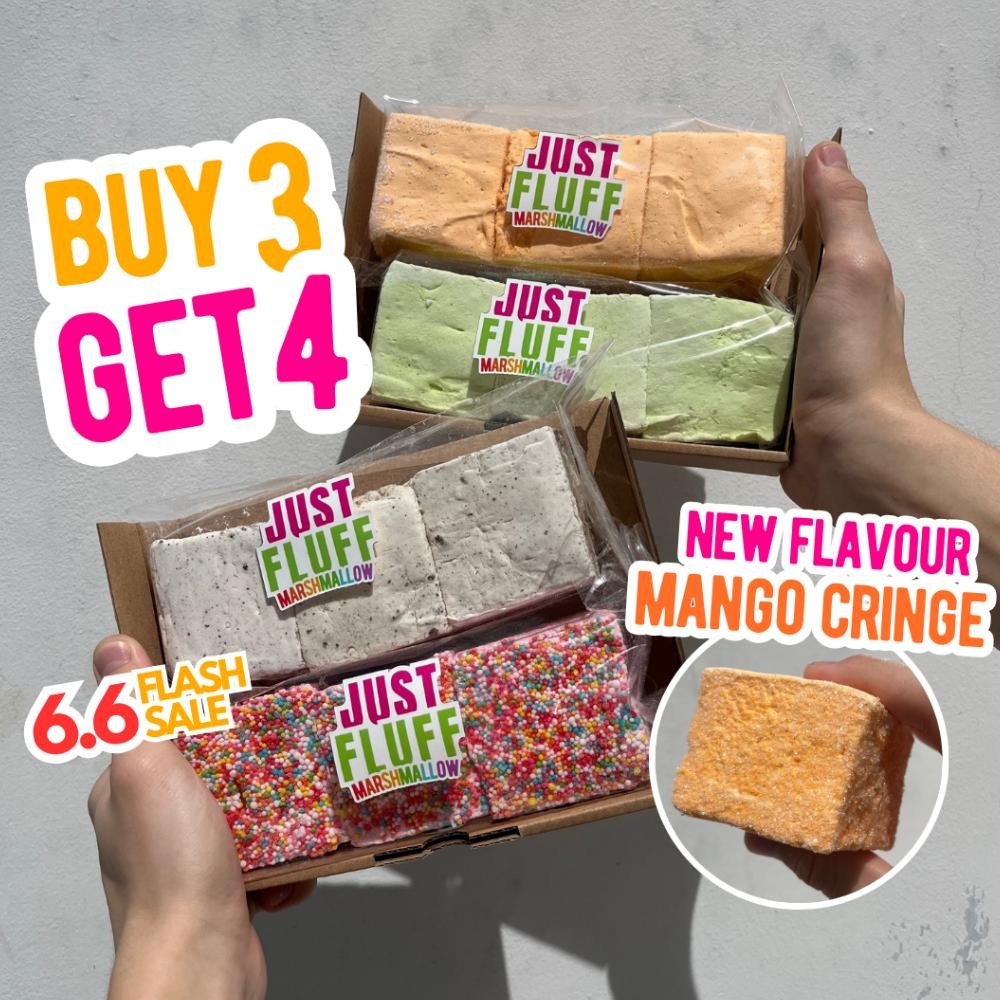 

4 Pack Marshmallow JustFluff Marshmallow Mango Cringe