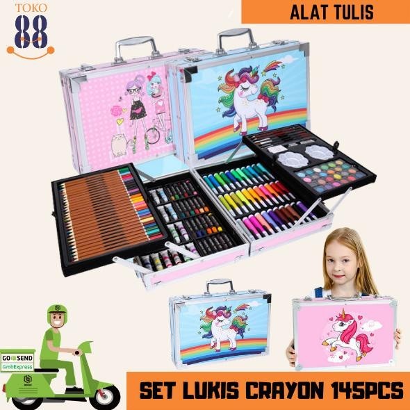 

Azalia Toko 88 Mix-Set Alat Lukis 145Pcs Model Koper Jinjing Import Asli