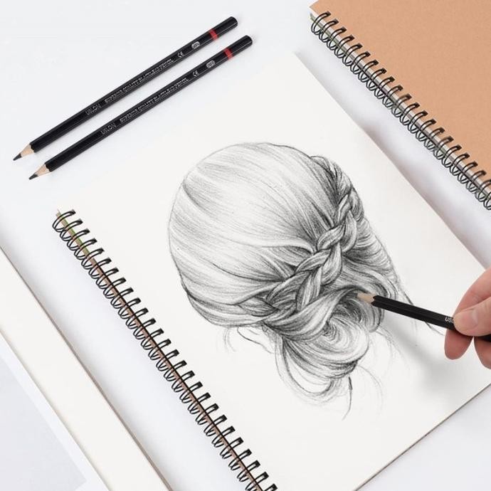 

Azalia Khusus Paket Lengkap Set Pencil Pensil Alat Gambar Lukis Sketsa Drawing 12Pcs