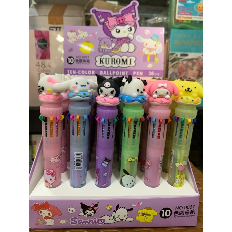 

Buruan serbu] ballpoint 10 warna sanrio tinggi 15 cm body transpawan bobomart yunghan kuromi /