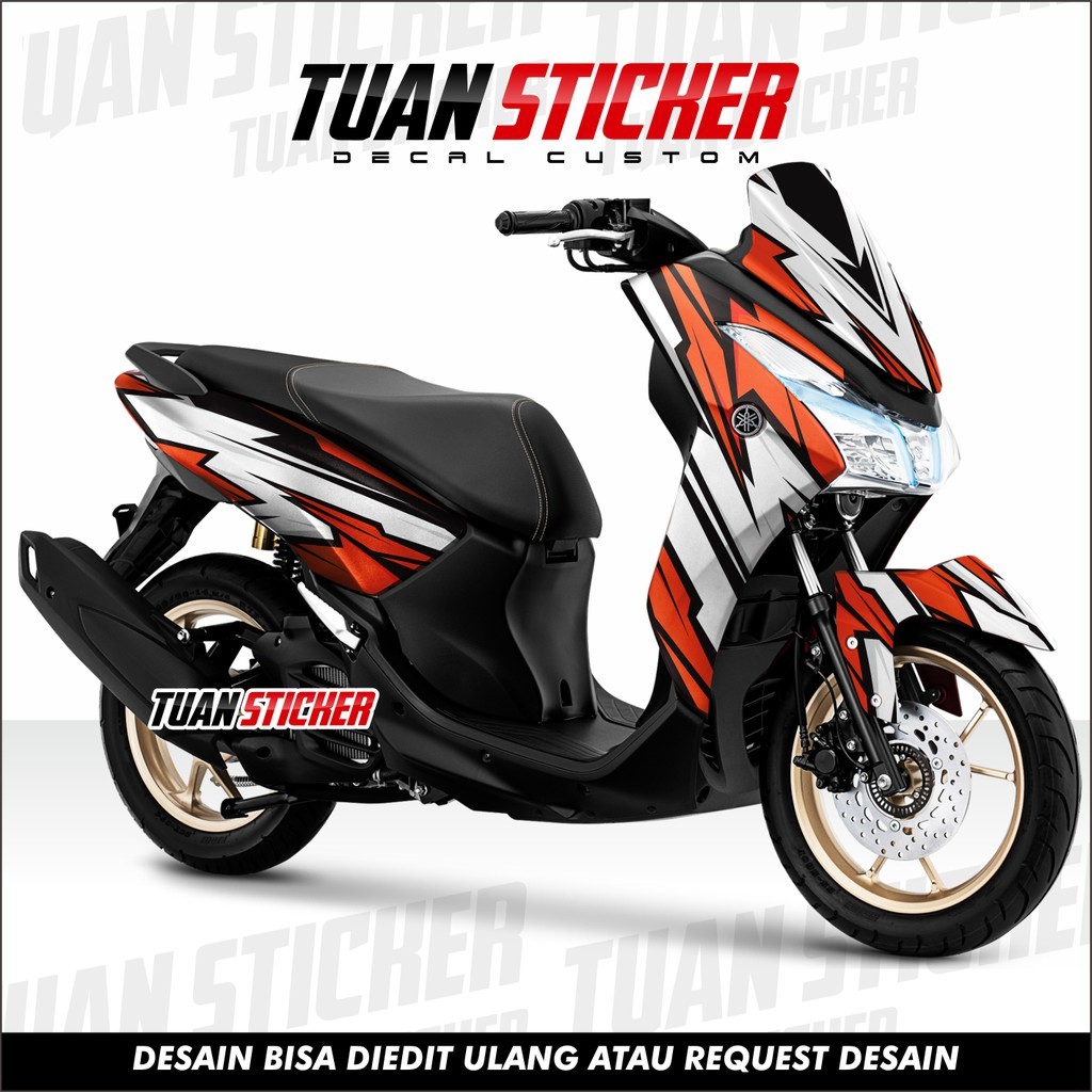 Sticker Striping Decal Yamaha Lexi, Sticker Decal Lexi, cetak sticker lexi, striping lexi gpx
