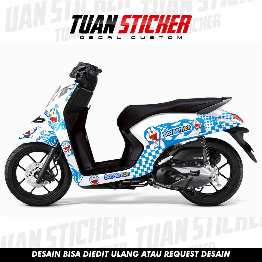 Sticker Striping decal Genio, Decal Honda Genio, Striping Genio, Sticker Honda Genio Doraemon