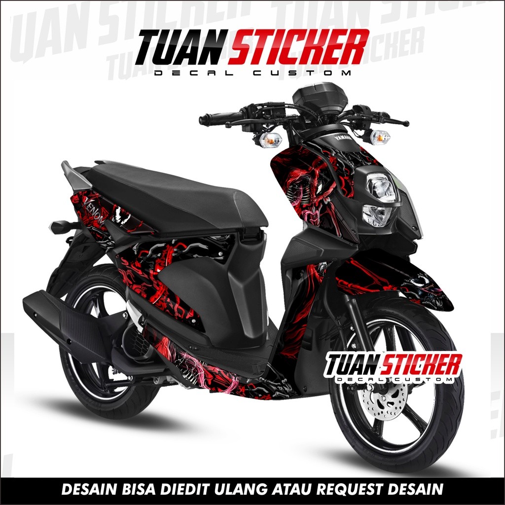 Sticker Striping Decal Yamaha XRide 125 Decal Sticker XRide 125 Sticker XRide 125 Full Body Venom