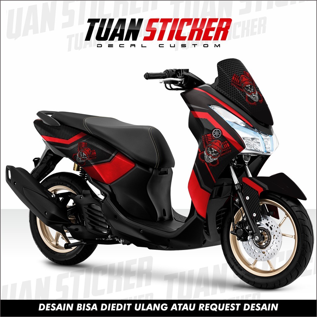 Sticker Striping Decal Yamaha Lexi, Sticker Decal Lexi, cetak sticker lexi, striping lexi gfx