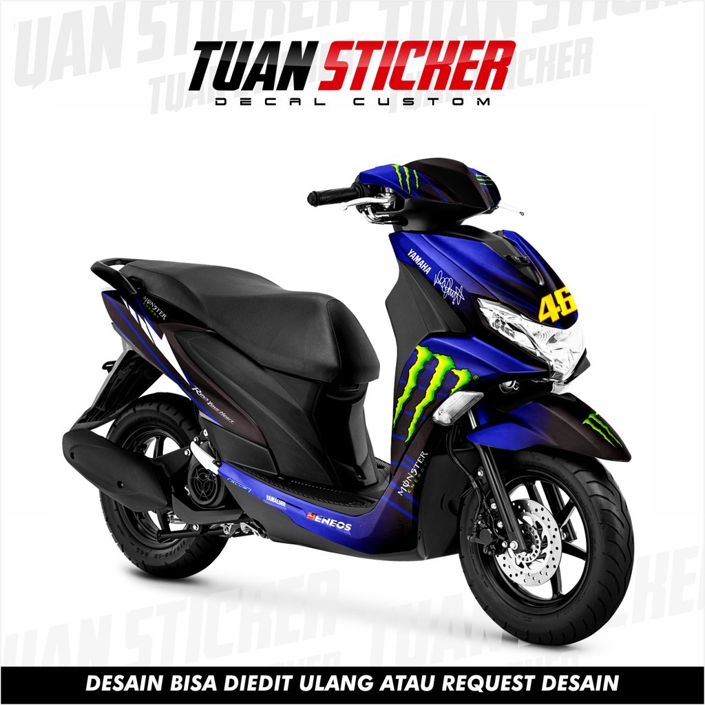 Sticker Decal Freego, Sticker Yamaha freego, Striping Freego full body, Stiker Yamaha Freego livery