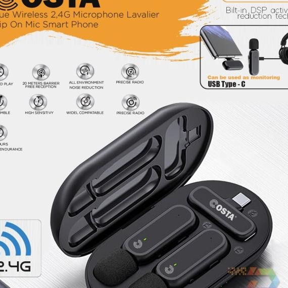 Costa True Dual Tx Wireless C Lavalier Clip On Smart Phone