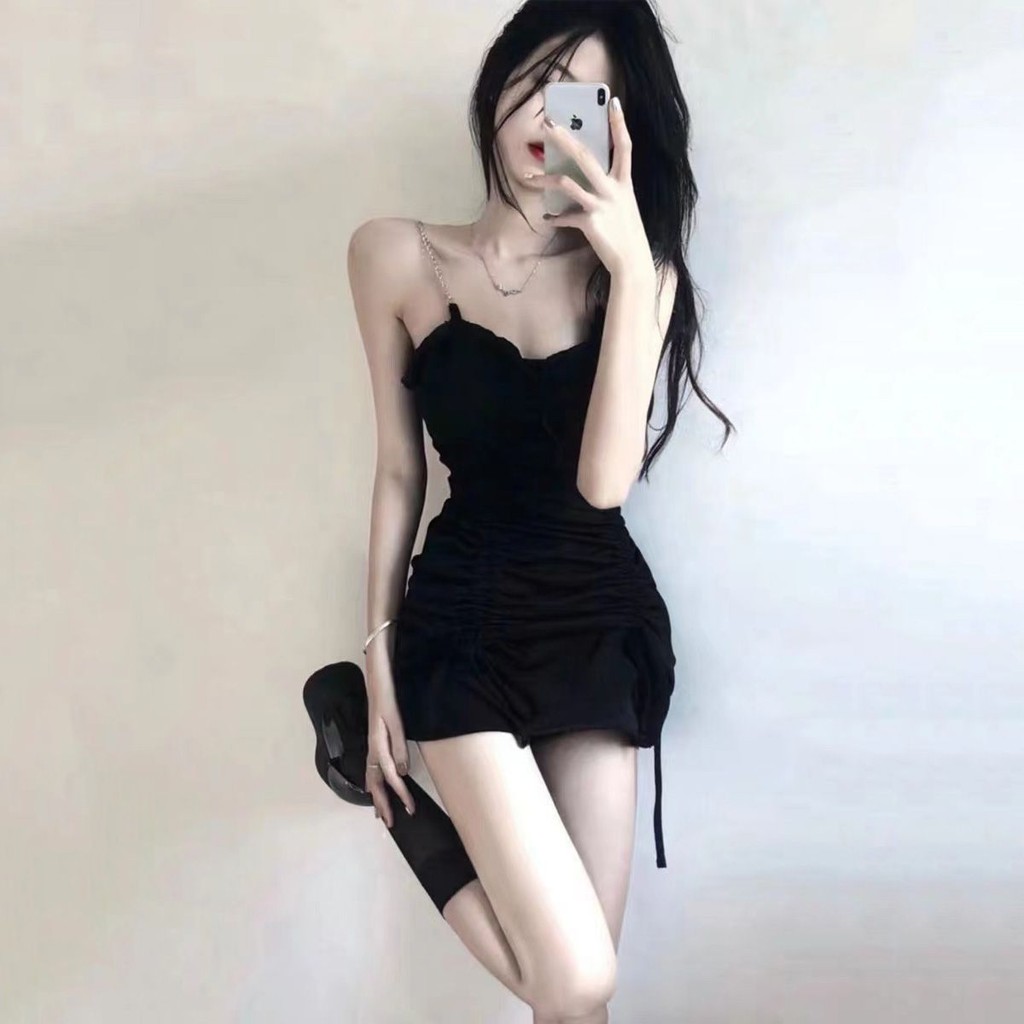 NALII COD Rok suspender gadis kulit hitam seksi musim panas terasa baru dengan desain murni