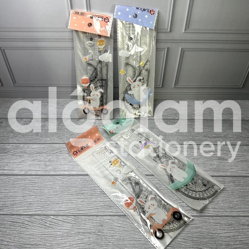 

Fgk-45 Satu Set ( 4 Pcs ) Penggaris Set 4 In 1 Tipis 20 Cm Termurah