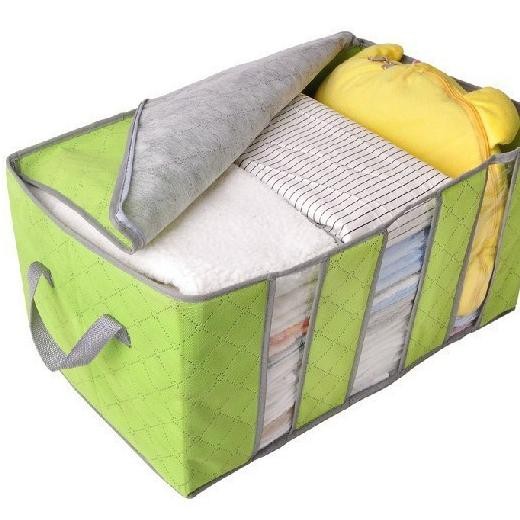 Hl0037 Bamboo Storage Box Tempat Penyimpanan Baju Organizer Model Tidur