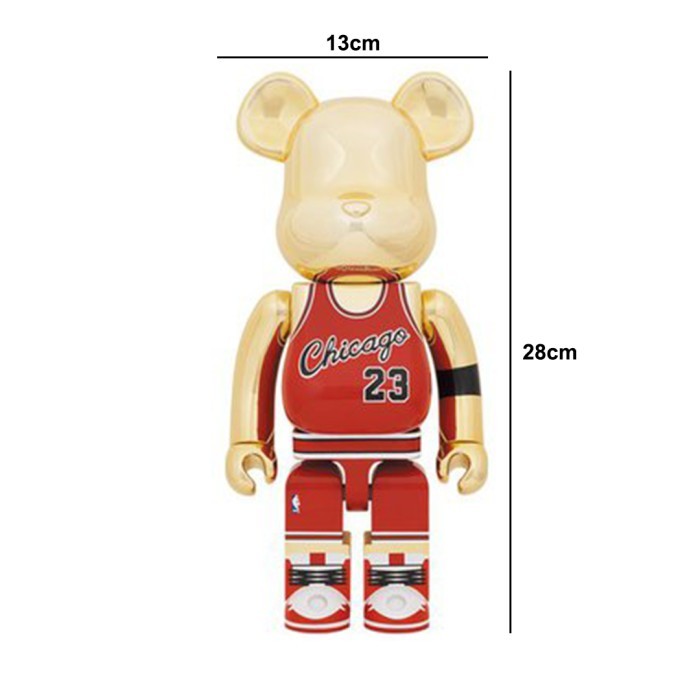 Ready Stok - Bearbrick Michael Jordan Rookie Jersey 400% Size 28Cm Premium Quality