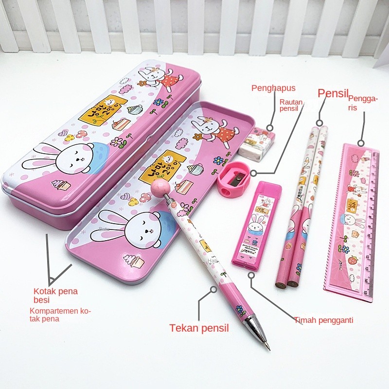 

X6V KOTAK PENSIL ANAK SET 7IN1 STATIONERY UNTUK HADIAH ANAK SEKOLAH / KOTAK PENSIL KARAKTER MURAH