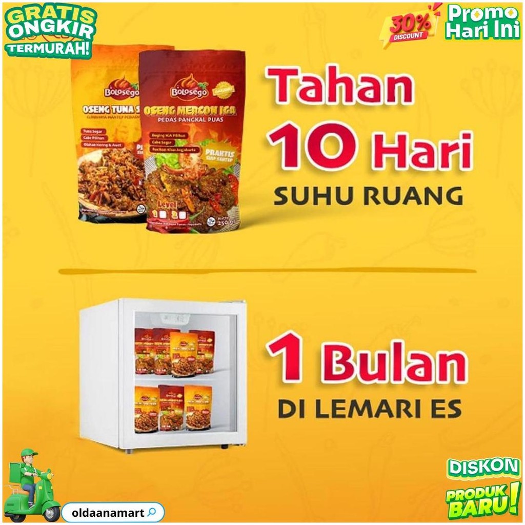 

Ready Bolosego Paket Combo 2 - 2 Pack Oseng Mercon Daging Iga Sapi D Best Seller