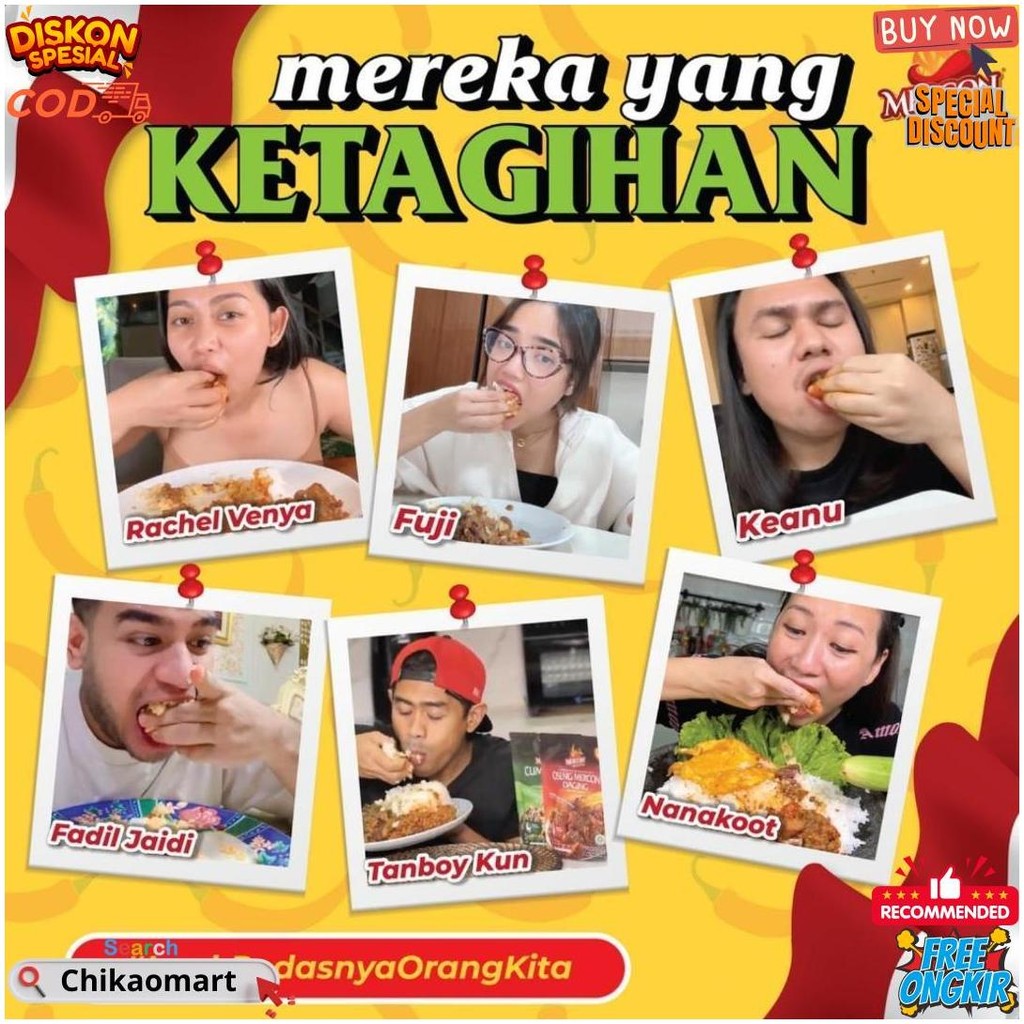 

Mercon Merah Putih - Set Duet Camer || Oseng Mercon Daging + Ceker Mercon Tanpa Tulang D Cod