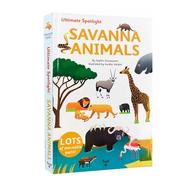 [Eduland] Buku Ultimate Spotlight Book Of Savanna Animals Tentang Hewan Binatang Savana