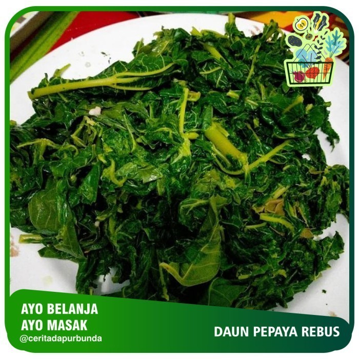 

Daun Pepaya Rebus per bungkus (produk pasar tradisional)