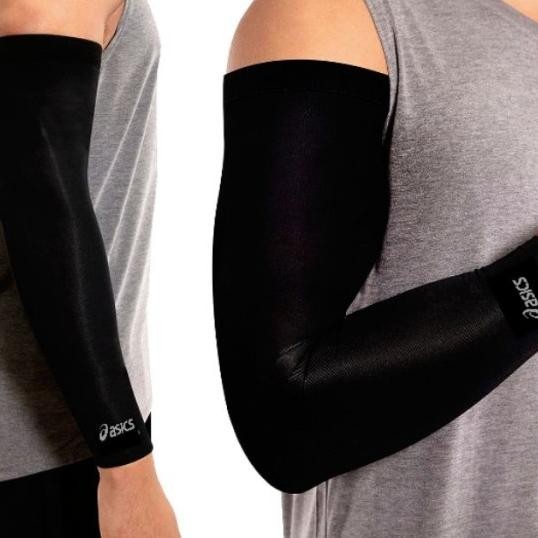 Manset Tangan Voli Asics Bahan Spandek Arm Sleeve Pelindung Tangan