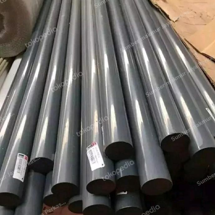 

Pvc Rod Grey ( Polyvinyl Chloride Batangan ) 60Mm X 100Cm