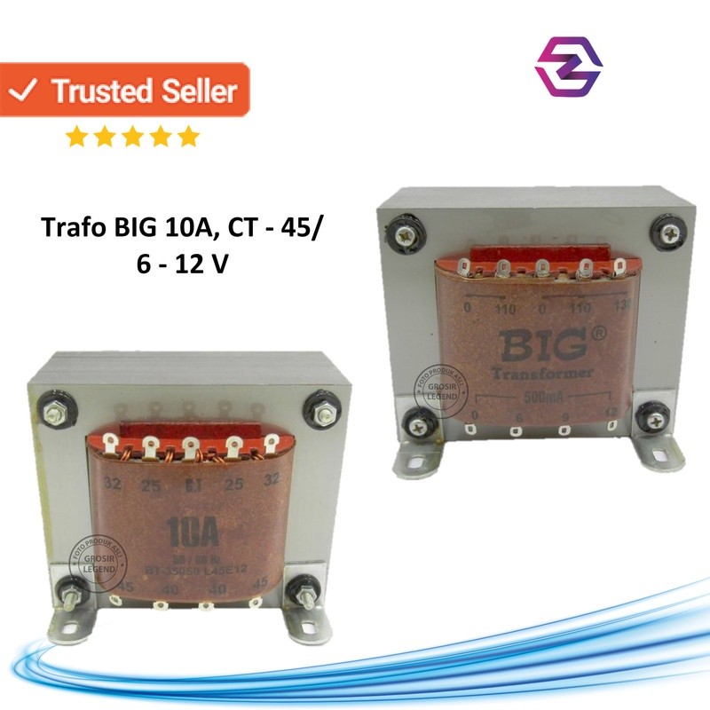 Trafo 10A ampere 45V CT Big