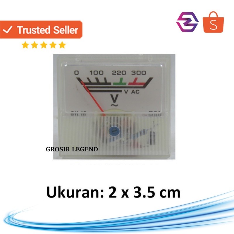 Vu meter AC 220v analog 2 x 3.5 cm