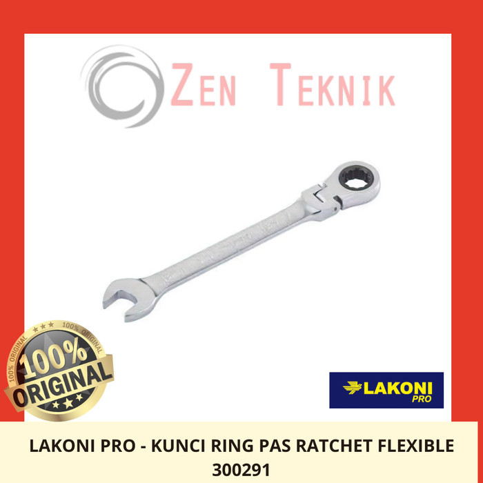 ~~~] Lakoni Pro - Kunci Pas Ring Ratchet Fleksibel 10 mm LAKONI PRO 300291