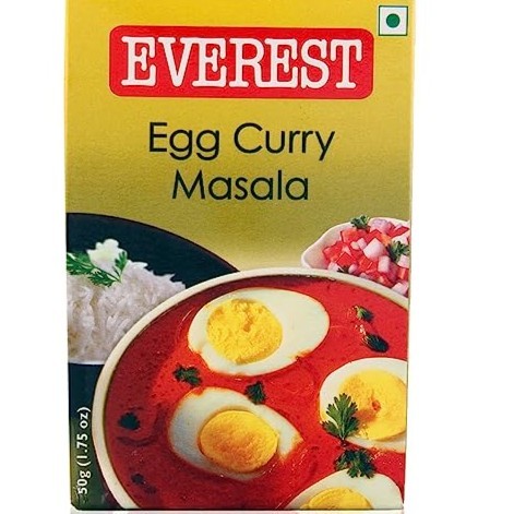 

Open DS] EGG CURRY MASALA EVEREST 50G / Kari Telur / Bumbu India