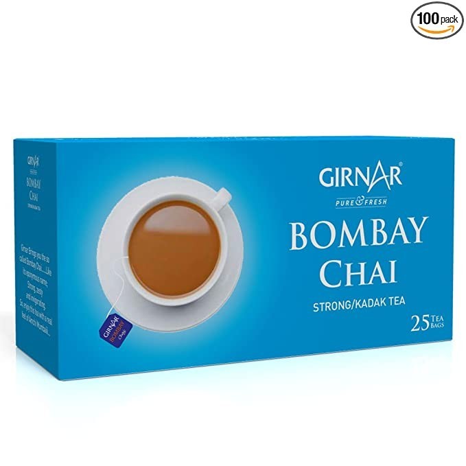 

populer] GIRNAR BOMBAY CHAI TEA BAGS 50G(25 tea bags 2g) Strong Black Tea Bags