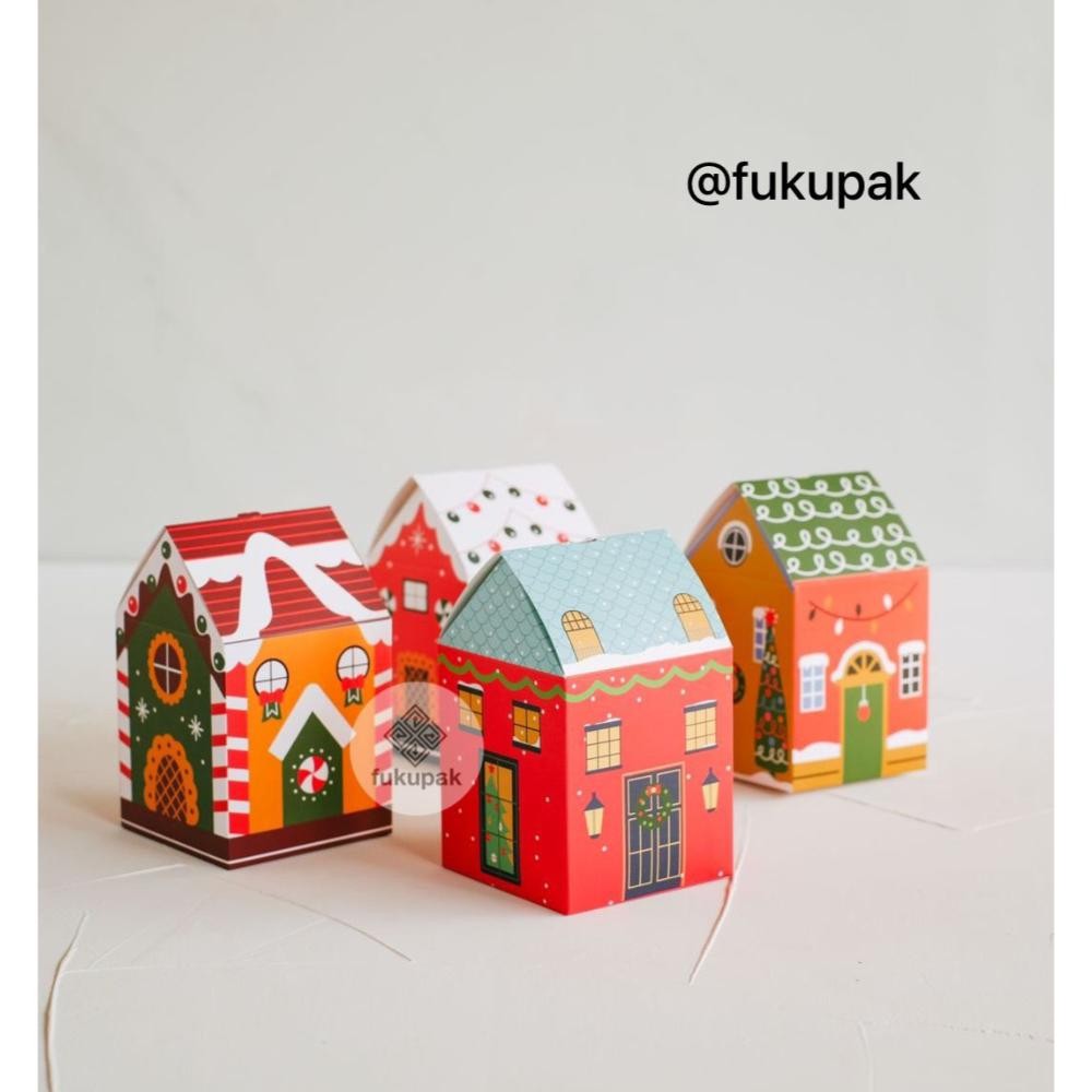 

Me41 Small Christmas Box (12pcs), Kotak Natal Kecil Goodie Bag Permen Kue Roti Snack Murah