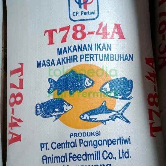 Pakan Pelet Ikan "Turbo T78-4A" Gurame,Nila Full 1 Karung 30 Kg