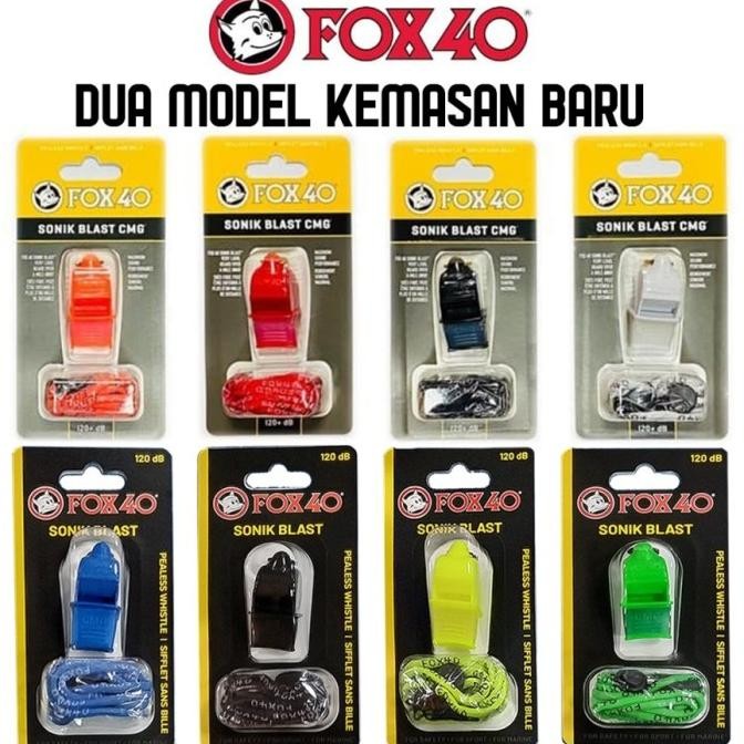 

PELUIT FOX 40 SONIC BLAST CMG + LANYARD ORIGINAL DAN TERPERCAYA