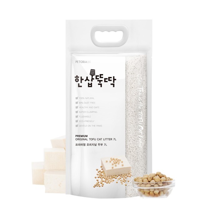 Petoria Tofu Cat Litter Original Jumbo Pack 4.9Kg / 7L