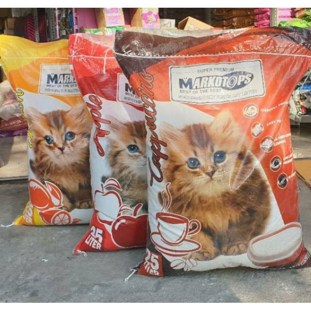 Pasir Markotops 25 Liter Pasir Gumpal Kucing