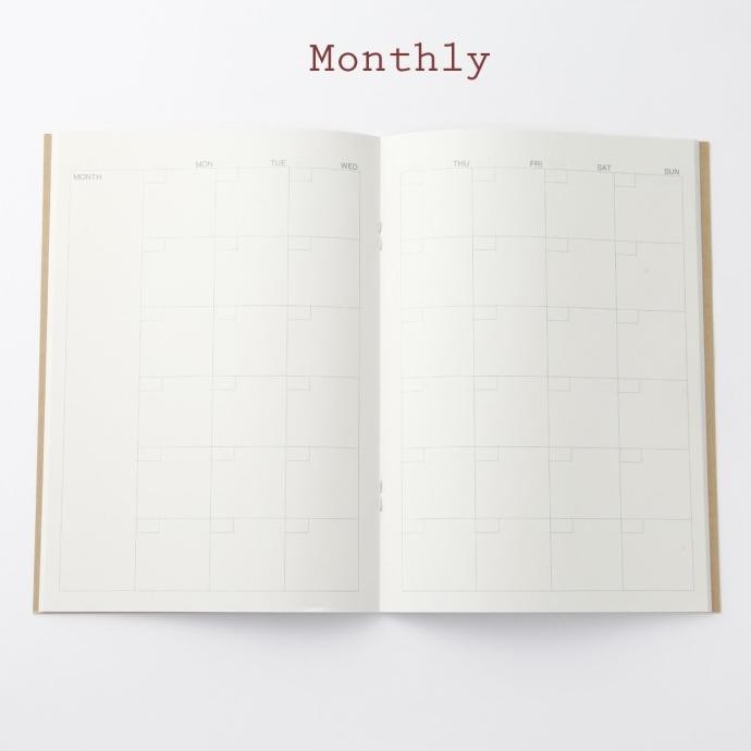 

MUJI - Monthly / Weekly Notebook A5 - Planner - Agenda