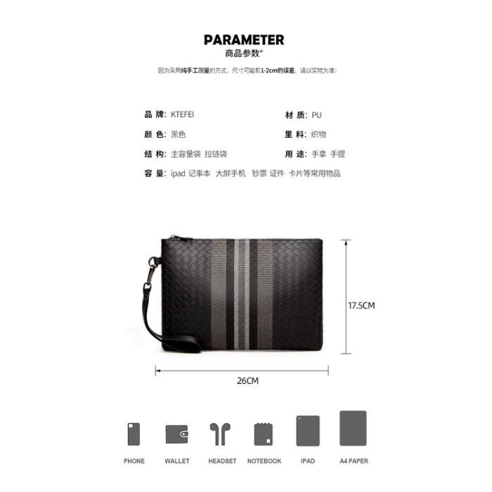 Lv077 - Clutch Pria Premium Hand Bag Wanita Tas Tangan Branded Distro