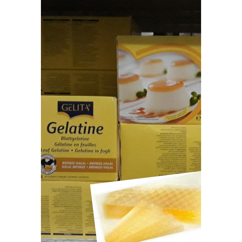 

Gelatin Sheet Halal By Gelita-50 Gram (15 Lembar )