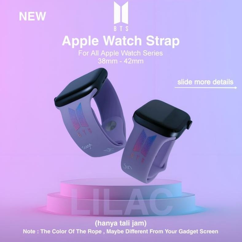 PROMO ! BTS APPLE WATCH SERIES STRAP Tali Jam BTS Apple Watch 1 - 8 / SE / Ultra
