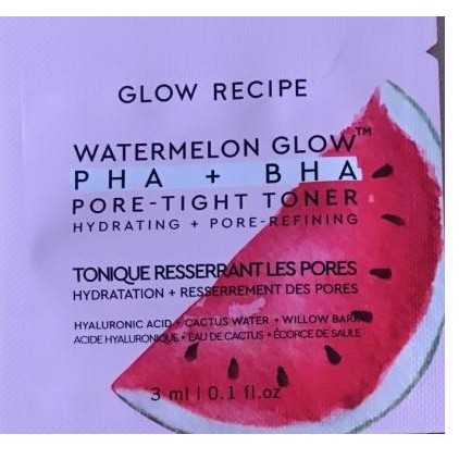 Glow Recipe Sample Watermelon Glow Toner Pineapple Serum Avocado Mask __Nasara