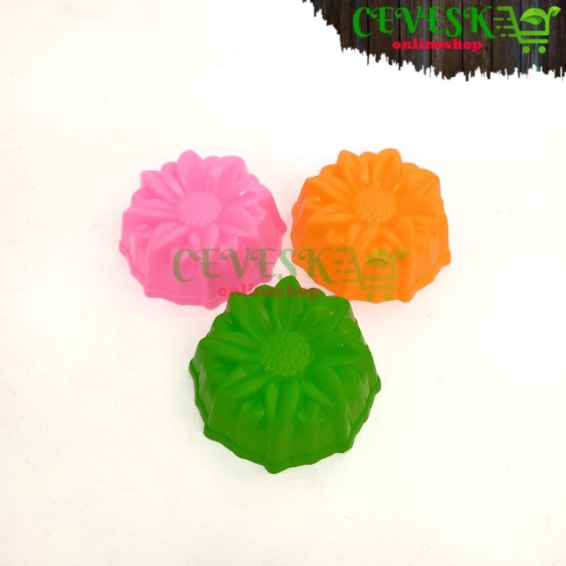 12 PCS - CETAKAN AGAR PUDING CETAKAN BUNGA TERATAI